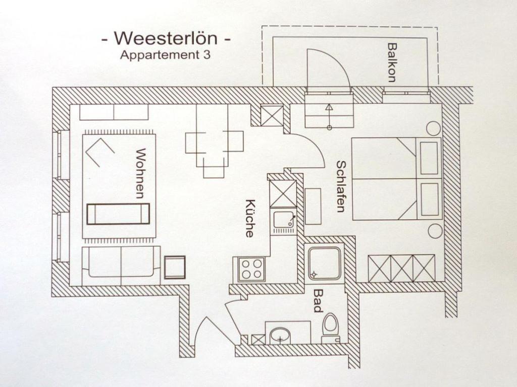 Boetticher Str. 9, W3, Weesterloen Westerland Exterior foto
